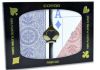 Copag Four Color Index 100% Plastic Playing Cards - Poker Size, Jumbo Index, Red/Blue 2 Deck Set